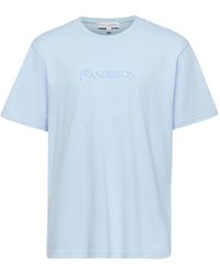 JW Anderson - Logo-Embroidered Cotton Shirt - Lyst