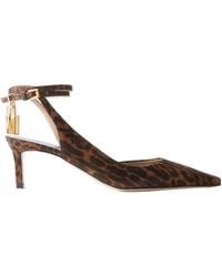Tom Ford - Ocelot Padlock-Detail Pumps - Lyst