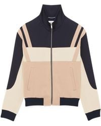 Saint Laurent - Panelled High-Neck Zipped Bomber Jacket - Lyst