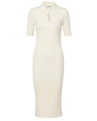 Jil Sander - Knitted Wool Midi Dress - Lyst