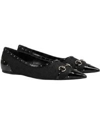 Gucci - Point-Toe Studded Loafer - Lyst