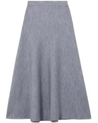 Gabriela Hearst - Freddie Wool, Cashmere And Silk-Blend Midi Skirt - Lyst