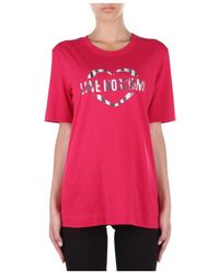 Moschino - Logo-Print Short-Sleeve T-Shirt - Lyst
