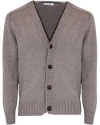 Cruciani - V-Neck Buttoned Cardigan - Lyst