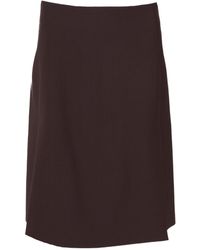 P.A.R.O.S.H. - Wool-Blend Midi Skirt - Lyst