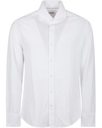 Brunello Cucinelli - Button-Up T-Shirt - Lyst