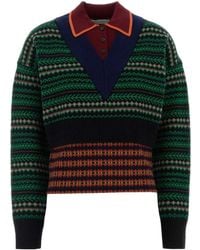 Dries Van Noten - Toinette Patterned Knitted Sweater - Lyst