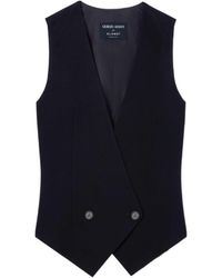 GIORGIO ARMANI X ALANUI - Giorgio Armani For Alanui Lightweight Pure Virgin Wool Cloth Waistcoat - Lyst