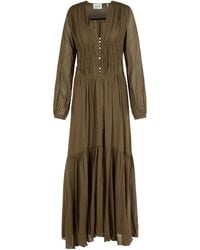 Isabel Marant - Viscose Dress Button Detailing - Lyst