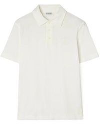 Burberry - Ekd Embroidered Short Sleeved Polo Shirt - Lyst