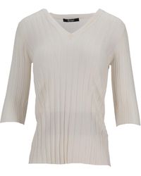 Lela Rose - V-Neck Sweater - Lyst