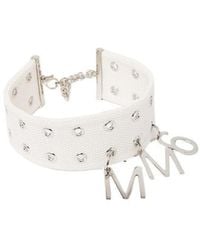 MM6 by Maison Margiela - Logo Pendant Choker Necklace - Lyst