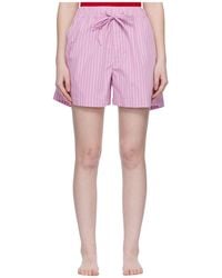 Tekla - Drawstring Pajama Shorts - Lyst