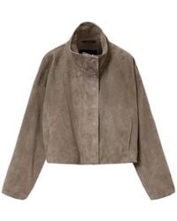 AllSaints - Ryder Suede Sheepskin Jacket - Lyst