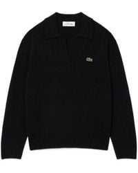 Lacoste - Cashmere Polo Collar Sweater - Lyst