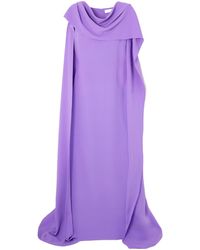 Oscar de la Renta - Draped Stretch-Silk Crepe Gown - Lyst