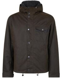 Barbour - Button-Up Hooded Winter Jacket - Lyst