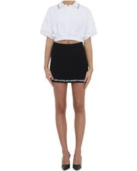 Alexander Wang - T By Cropped Polo Shirt - Lyst