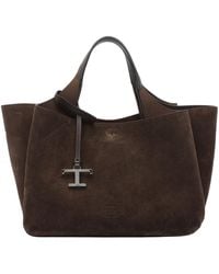 Tod's - Logo-Charm Tote Bag - Lyst
