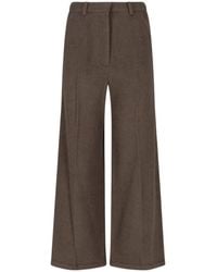 Low Classic - Pleated Straight-Leg Trousers - Lyst