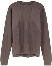 Rick Owens - Ribbed Crew Neck Knitted Sweater - Lyst