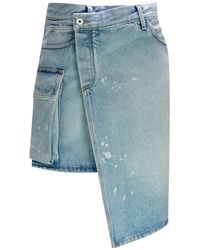 Off-White c/o Virgil Abloh - Toybox Painted Pocket Skirt Light - Lyst