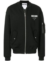 Moschino - Logo Details Baseball Jacket - Lyst