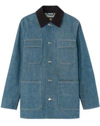 Loro Piana - Long-Sleeved Denim Coat - Lyst