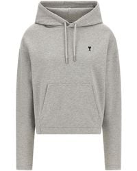 Ami Paris - Ami De Coeur Drawstring Hoodie - Lyst