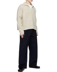 Studio Nicholson - Sorte Trousers - Lyst