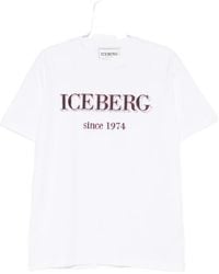 Iceberg - Short Sleeve Crewneck T-Shirt - Lyst