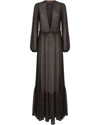 Missoni - Spiderweb Motif Flounce Long Cover-Up Dress - Lyst