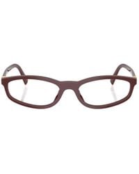 Miu Miu - Eyewear Oval Frame Glasses - Lyst
