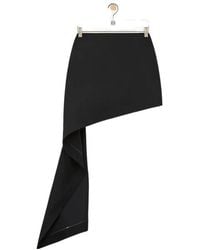 Loewe - Asymmetric Silhouette Skirt - Lyst