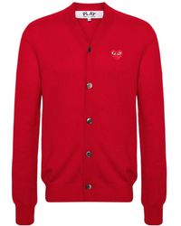 COMME DES GARÇONS PLAY - Cardigan Logo - Lyst