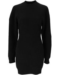 DSquared² - Ribbed Knit Mini Dress - Lyst