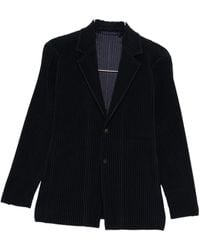 Homme Plissé Issey Miyake - Homme Plissé Issey Miyake Single Breasted Pleated Jacket - Lyst