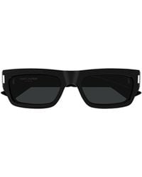 Saint Laurent - Eyewear Rectangular Frame Sunglasses - Lyst
