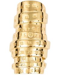 MM6 by Maison Martin Margiela - Signature Numbers Motif Ring - Lyst