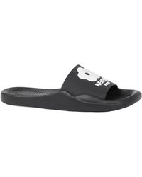 KENZO - Logo Patch Open Toe Slides - Lyst
