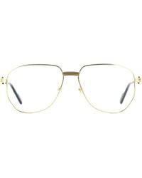 Cartier - Pilot Frame Glasses - Lyst