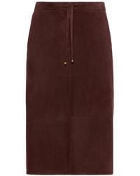 Max Mara - Drawstring Midi Skirt - Lyst
