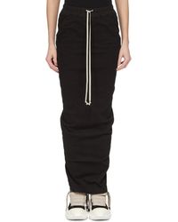 Rick Owens - Pull On Pillar Skirt - Lyst
