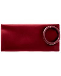 Tom Ford - Leather-Trimmed Satin Clutch - Lyst