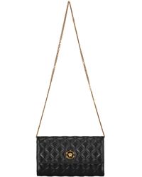 Versace - Leather Clutch With Logo - Lyst