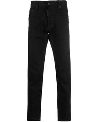 DSquared² - Logo-Patch Slim-Fit Jeans - Lyst