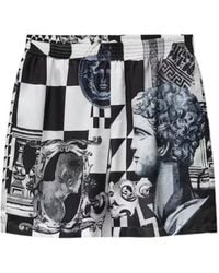 Versace - Geometric Printed Shorts - Lyst