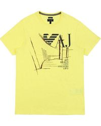 Armani Jeans - Logo Details T-Shirt - Lyst