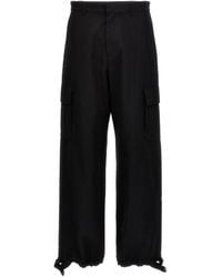 Off-White c/o Virgil Abloh - High Waisted Wide-Leg Trousers - Lyst