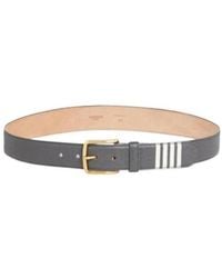 Thom Browne - 4-Bar Striped Buckle Belt - Lyst